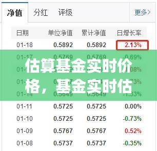估算基金实时价格，基金实时估算器app 