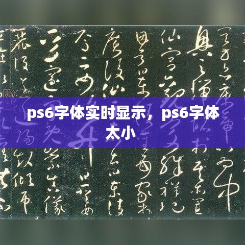 ps6字体实时显示，ps6字体太小 