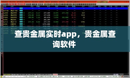 查贵金属实时app，贵金属查询软件 