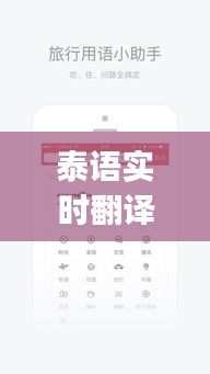 泰语实时翻译支持哪些语言，泰语语音翻译器app 