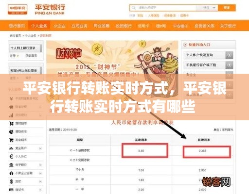 平安银行转账实时方式，平安银行转账实时方式有哪些 