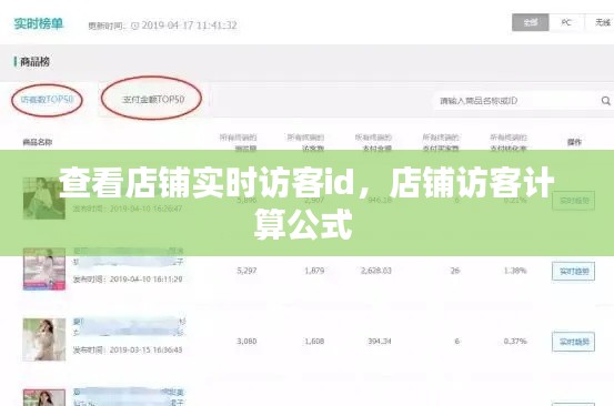 查看店铺实时访客id，店铺访客计算公式 