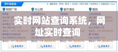 实时网站查询系统，网址实时查询 
