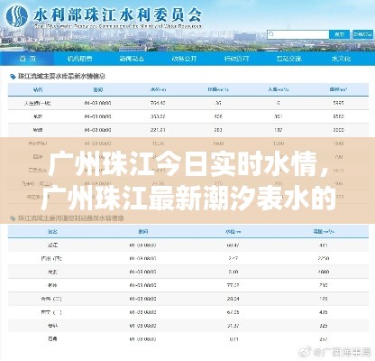 广州珠江今日实时水情，广州珠江最新潮汐表水的流向 