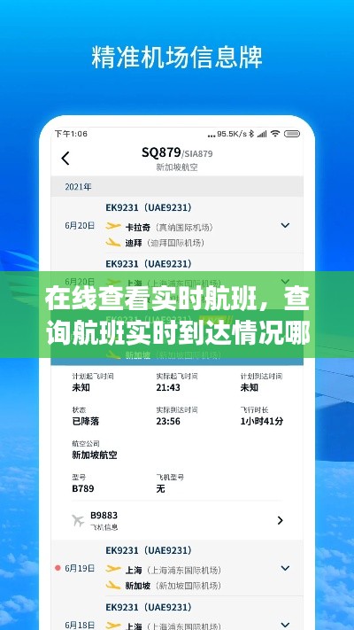 在线查看实时航班，查询航班实时到达情况哪里查询 