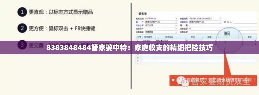 8383848484管家婆中特：家庭收支的精细把控技巧