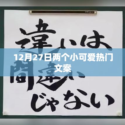 12月27日，两个小可爱温馨瞬间