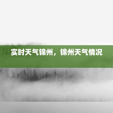 实时天气锦州，锦州天气情况 