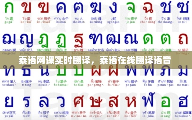 泰语网课实时翻译，泰语在线翻译语音 