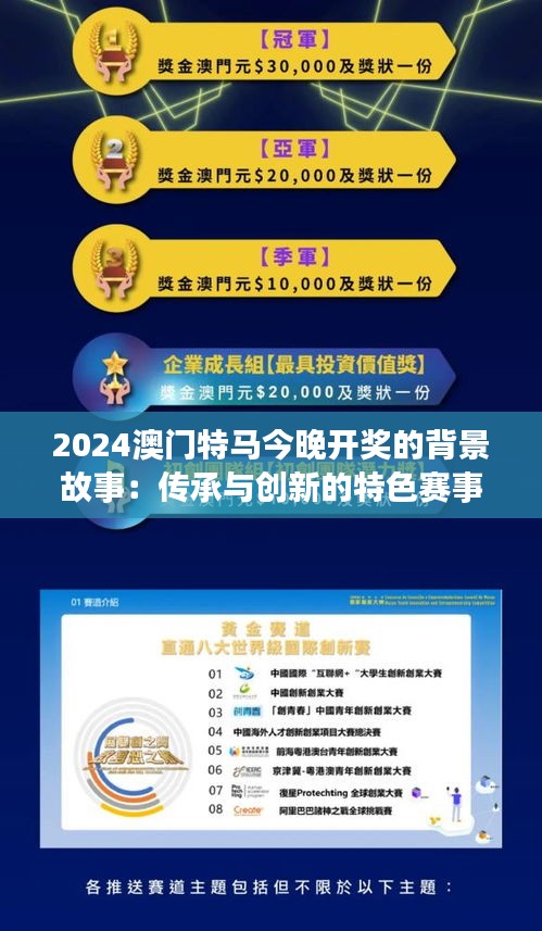 2024澳门特马今晚开奖的背景故事：传承与创新的特色赛事揭秘