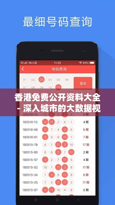 香港免费公开资料大全 - 深入城市的大数据视野