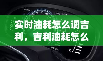 实时油耗怎么调吉利，吉利油耗怎么清零 
