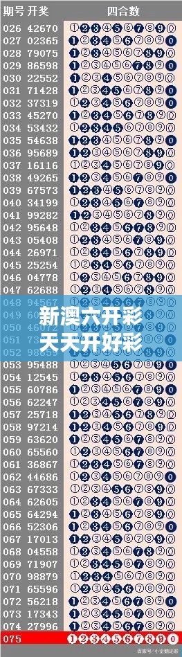 新澳六开彩天天开好彩大全53期：探索神秘数字的秘密