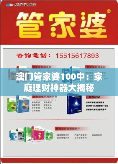 澳门管家婆100中：家庭理财神器大揭秘