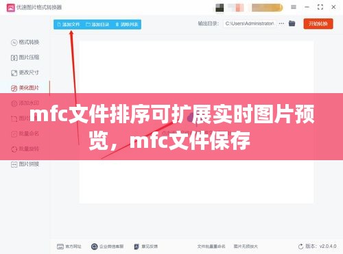 mfc文件排序可扩展实时图片预览，mfc文件保存 
