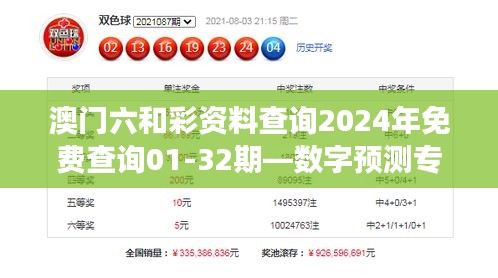 澳门六和彩资料查询2024年免费查询01-32期—数字预测专家视角