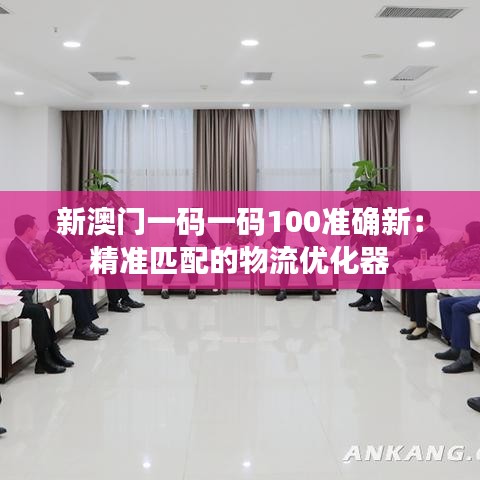 新澳门一码一码100准确新：精准匹配的物流优化器
