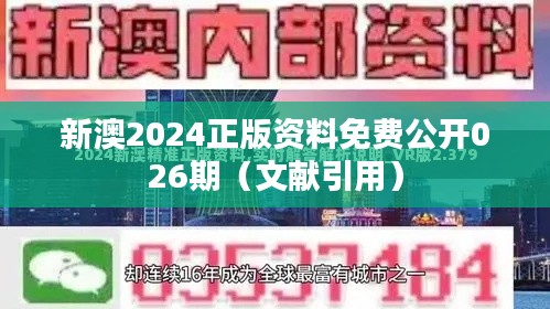 新澳2024正版资料免费公开026期（文献引用）