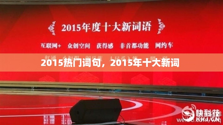 2015热门词句，2015年十大新词 
