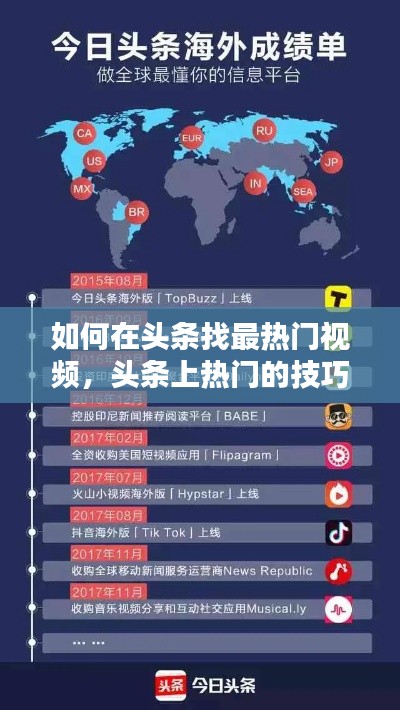 如何在头条找最热门视频，头条上热门的技巧 