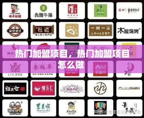 热门加盟项目，热门加盟项目怎么做 