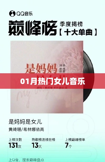 精选女儿音乐，一月热门推荐