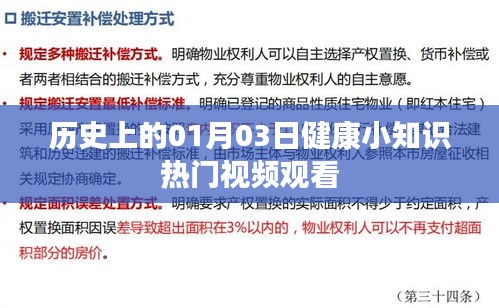 1月3日历史健康知识热门视频概览