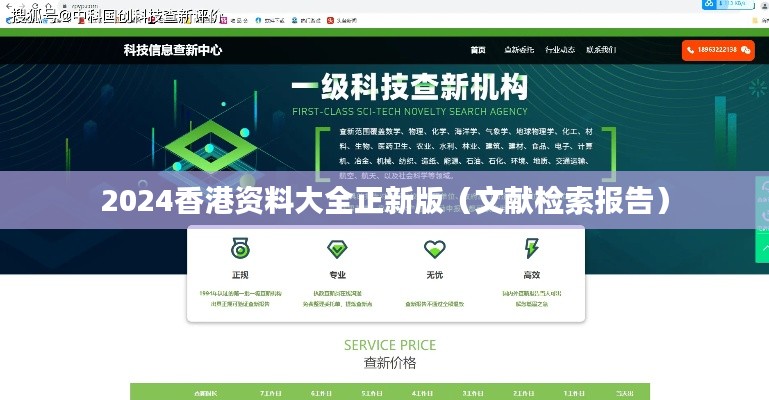 2024香港资料大全正新版（文献检索报告）