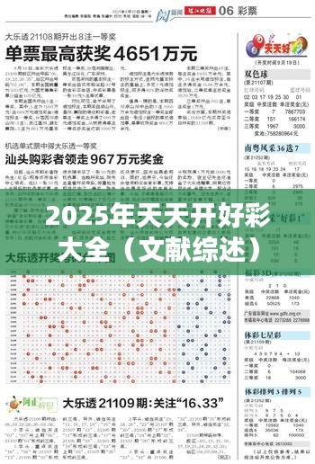 2025年天天开好彩大全（文献综述）
