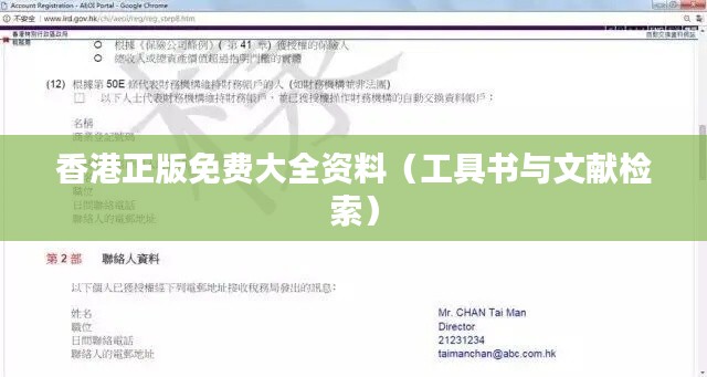 香港正版免费大全资料（工具书与文献检索）