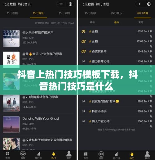 抖音上热门技巧模板下载，抖音热门技巧是什么 