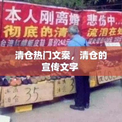 清仓热门文案，清仓的宣传文字 