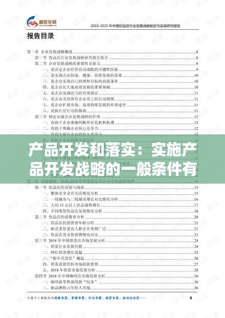 产品开发和落实：实施产品开发战略的一般条件有哪些? 