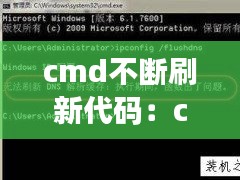 cmd不断刷新代码：cmd刷新dns命令 