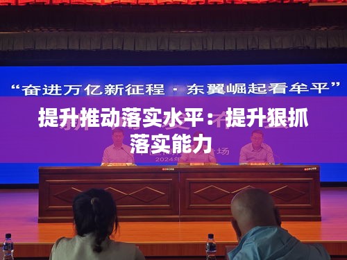 提升推动落实水平：提升狠抓落实能力 