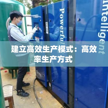 建立高效生产模式：高效率生产方式 