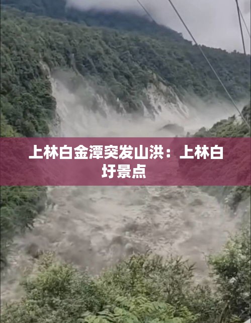 上林白金潭突发山洪：上林白圩景点 