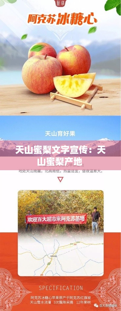 天山蜜梨文字宣传：天山蜜梨产地 