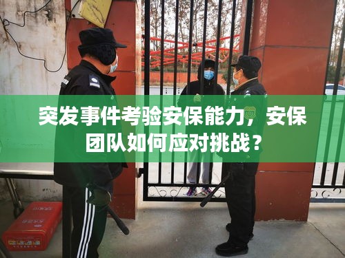 突发事件考验安保能力，安保团队如何应对挑战？