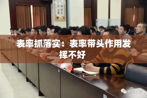 表率抓落实：表率带头作用发挥不好 