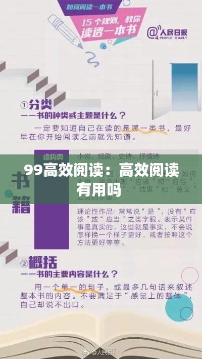 99高效阅读：高效阅读有用吗 