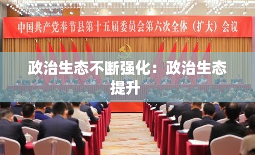 政治生态不断强化：政治生态提升 