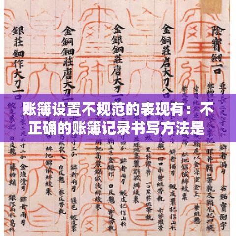 账簿设置不规范的表现有：不正确的账簿记录书写方法是 