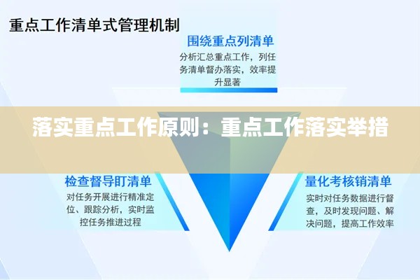 落实重点工作原则：重点工作落实举措 