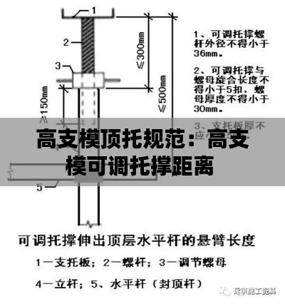 高支模顶托规范：高支模可调托撑距离 