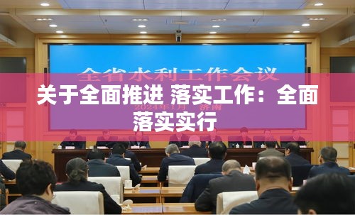 关于全面推进 落实工作：全面落实实行 