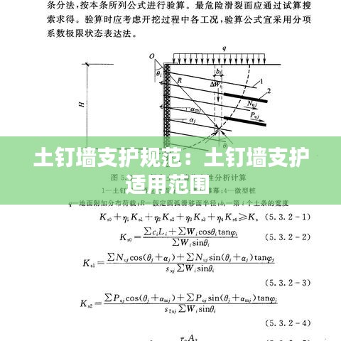 土钉墙支护规范：土钉墙支护适用范围 
