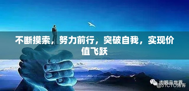 不断摸索，努力前行，突破自我，实现价值飞跃