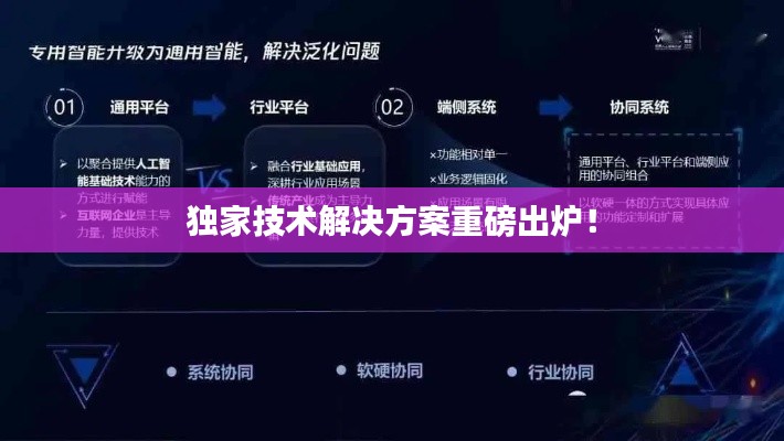 独家技术解决方案重磅出炉！