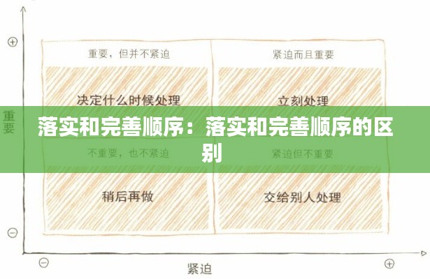 落实和完善顺序：落实和完善顺序的区别 